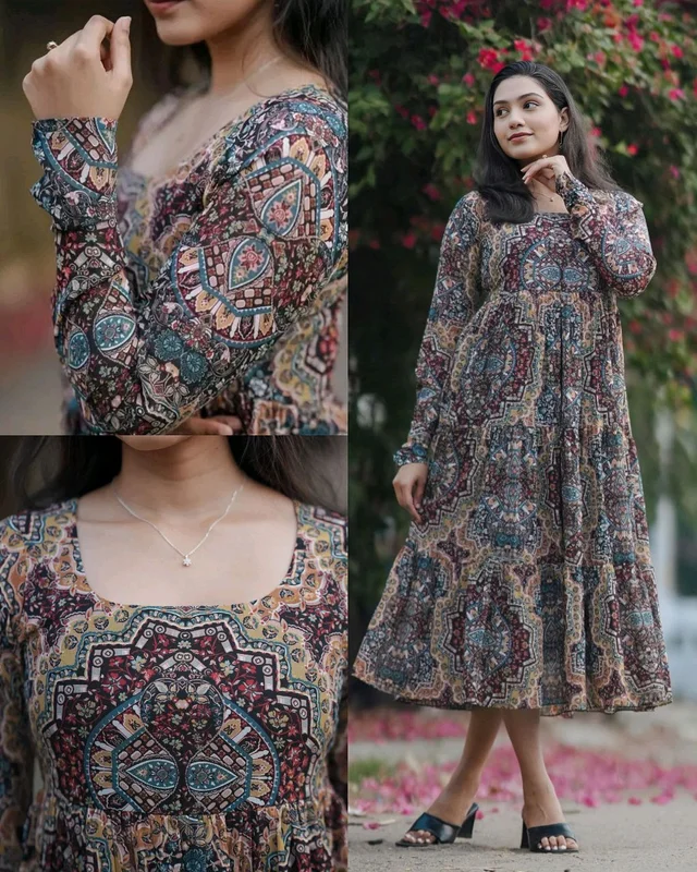 Perfect for various occasions western dresses, from casual outing
- XL