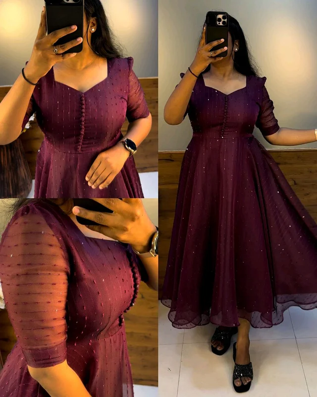 Launching Our sara midi ❣️ - Wine, 5XL