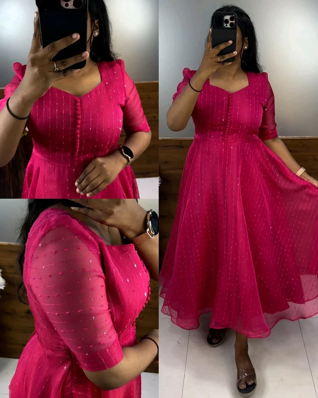 Launching Our sara midi ❣️ - Pink, 4XL