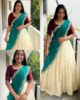 Trendy Viscose zari Tissue Silk Gold Zari Lehanga With Blouse Along With Embroidery Duppta🥰
- Free Size, Pink