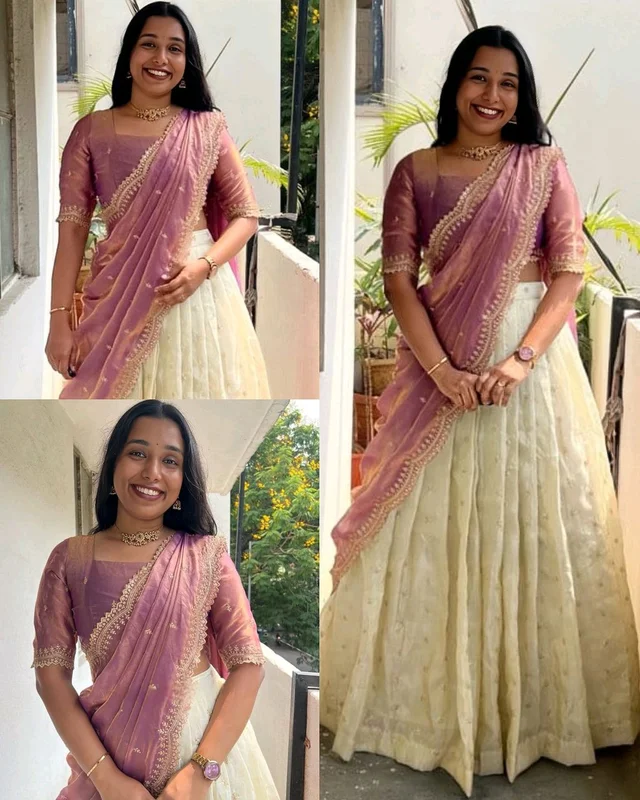 Trendy Viscose zari Tissue Silk Gold Zari Lehanga With Blouse Along With Embroidery Duppta🥰
- Pink, Free Size