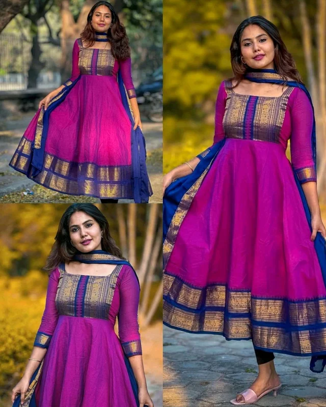 New Super Trendy Traditional Outfit - Dark Rose, 3XL