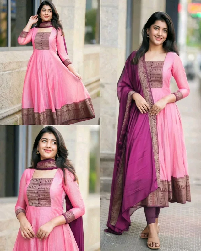 New Super Trendy Traditional Outfit - Pink, L