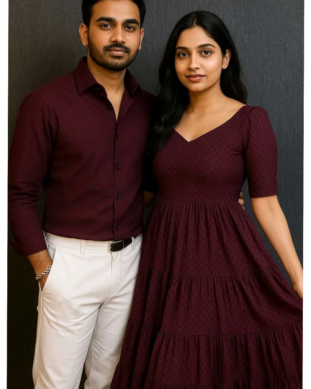 Classy Couple Combo - ORDER SEPARTE - Wine Women, 2XL