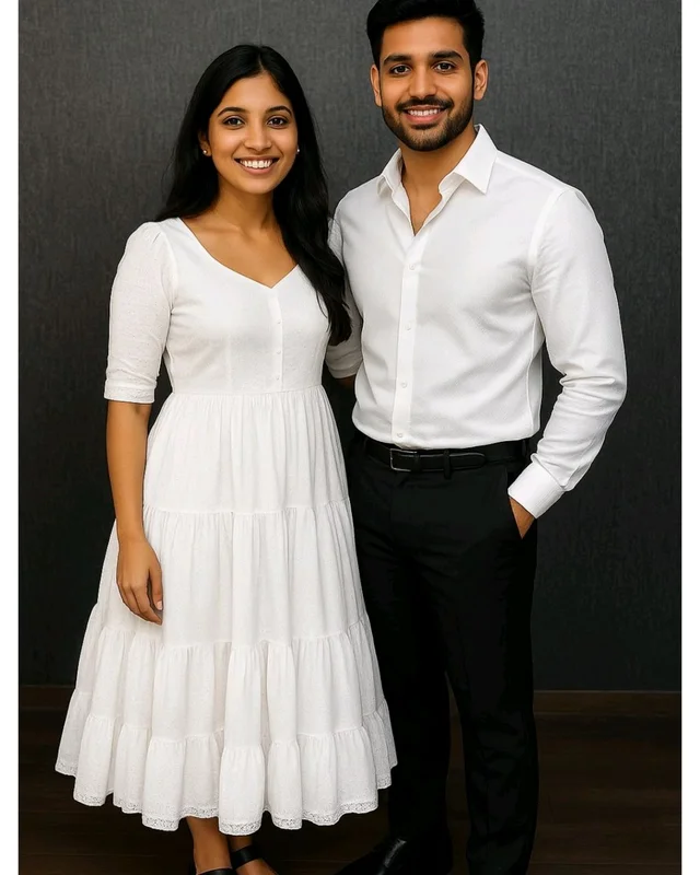 Classy Couple Combo - ORDER SEPARTE - White Women, M