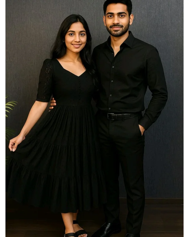 Classy Couple Combo - ORDER SEPARTE - Black Men, XL
