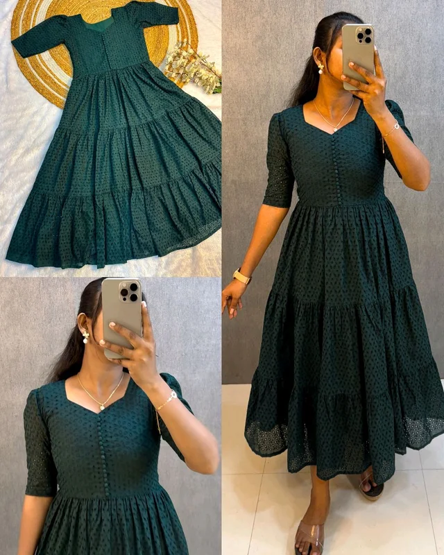 Hakoba 3 layer Gown With One Side Pocket
- Choco, S