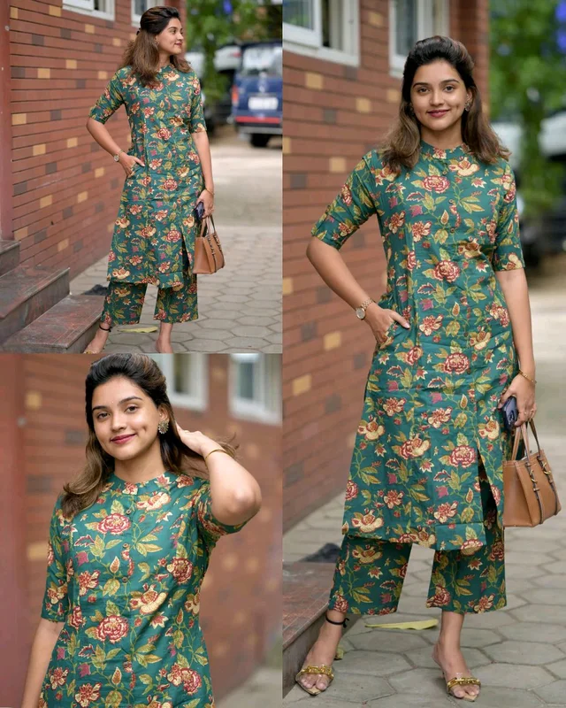 Launching exclusive Daily college & office wear Co-ord Set outfit relaxed & comfort fit
- Teal, L