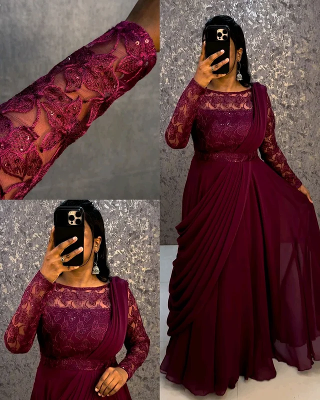 Budget friendly Party Gown + Belt + Dupata😍
- Siren, L