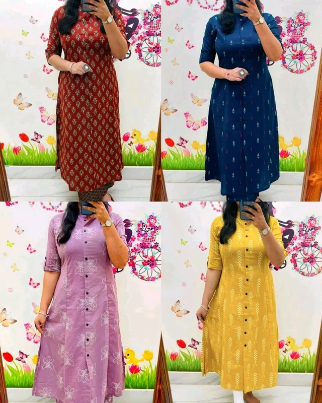 Launching Designer Co-Ords set in *Aline kurti pattern paired with Ankle length pant
- XL, Maroon