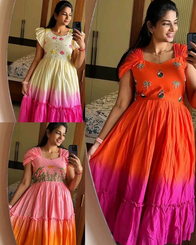 Beautiful Stylist Gown with Handowk – Elegance & Comfort - Pink, XL