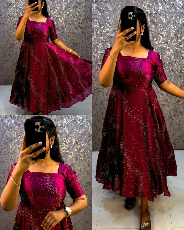 Trendy Party wear frock collection
- Cardinal Pink, 5XL