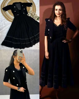 Recreation of Trisha mam Boss Lady Outfit🖤🖤🖤
- S