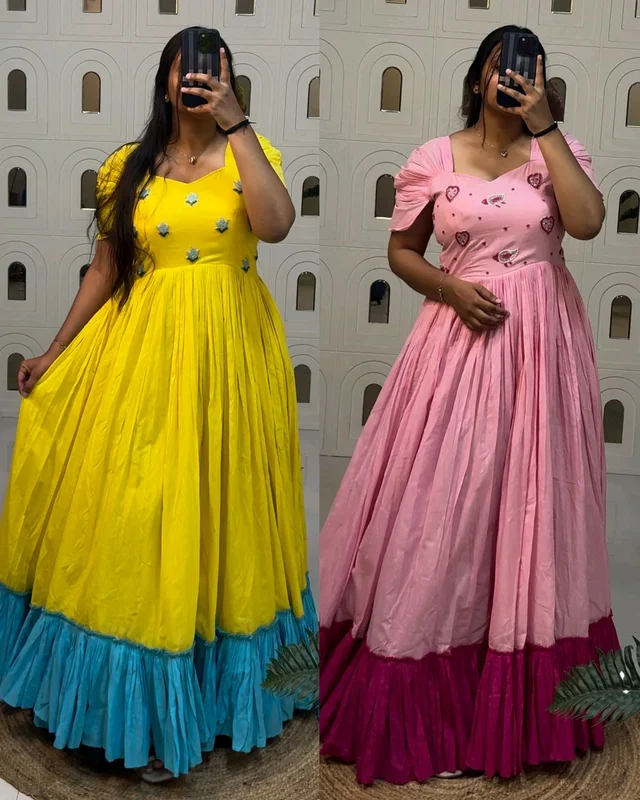 Beautiful Stylist Gown with Handowk – Elegance & Comfort - L, Pink