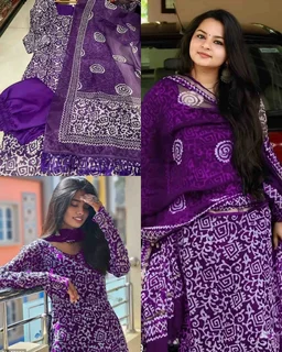 Luxurious kurta Set - Navy Blue, M