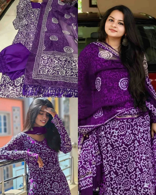 Luxurious kurta Set - Navy Blue, M