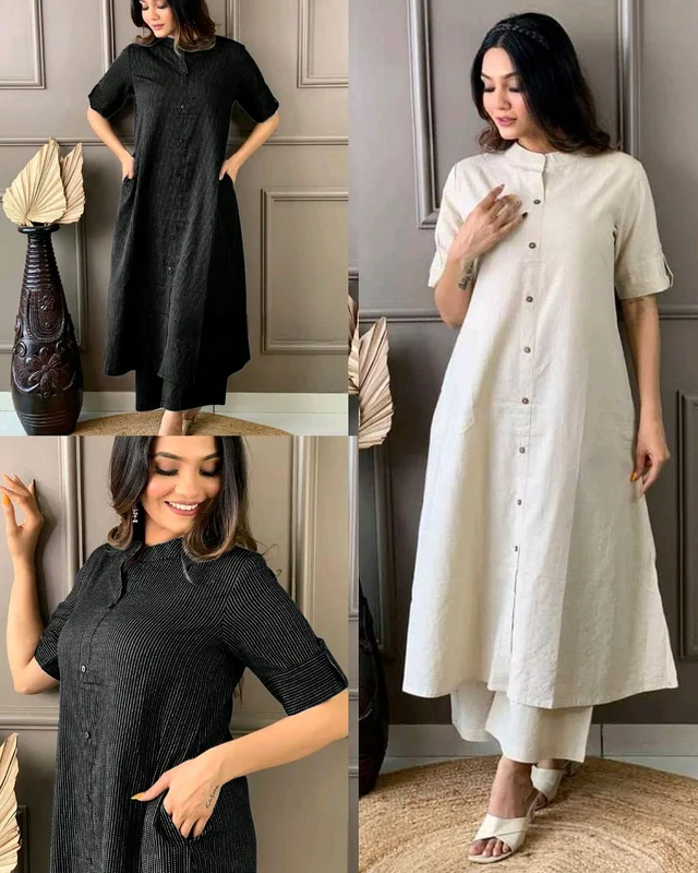 Launching Designer Co-Ords set in Cotton Floral Kurta with Palazzos
- White, 2XL