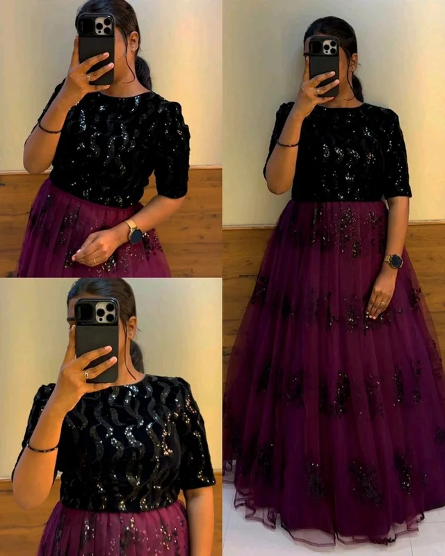 Ready To Wear Grand Partywear Launch Lehenga - Wine, L