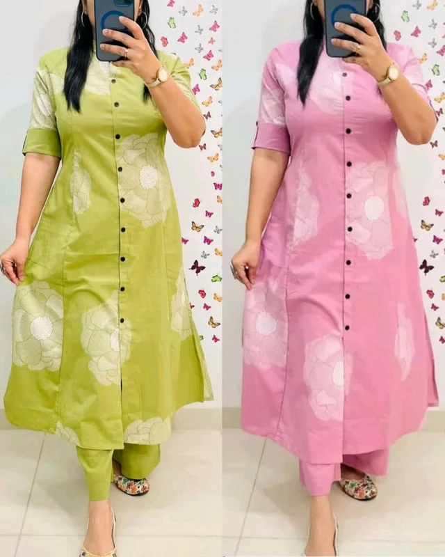 Launching exclusive Daily college & office wear Co-ord Set outfit relaxed & comfort fit
- Green, L