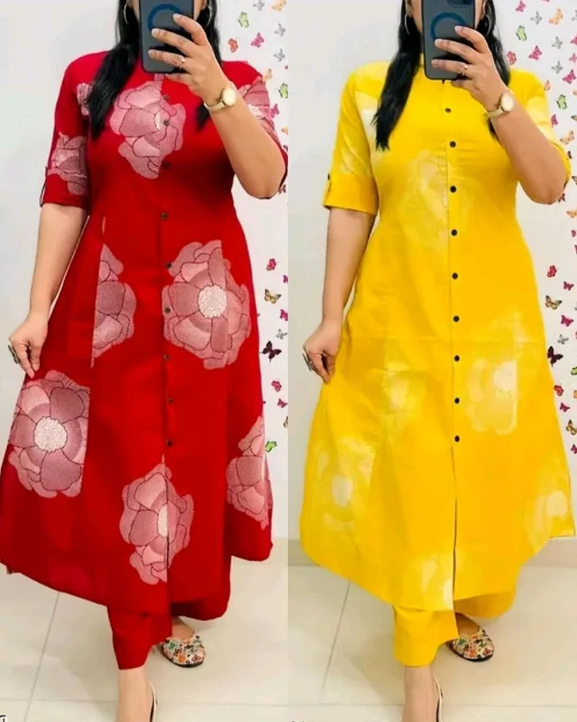 Launching exclusive Daily college & office wear Co-ord Set outfit relaxed & comfort fit
- Red, M