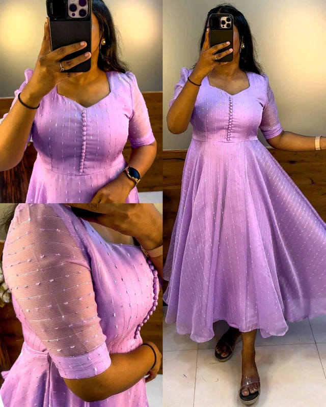 Launching Our sara midi ❣️ - Mauve, 3XL