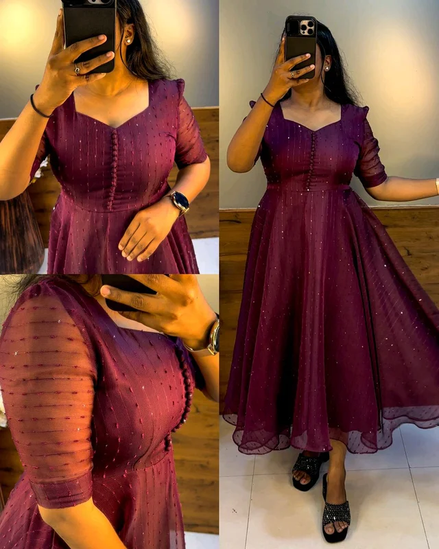 Launching Our sara midi ❣️ - Wine, 5XL