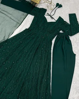 Trendy New Anarkali Arrives Fully Stitched Ready to Wear - L