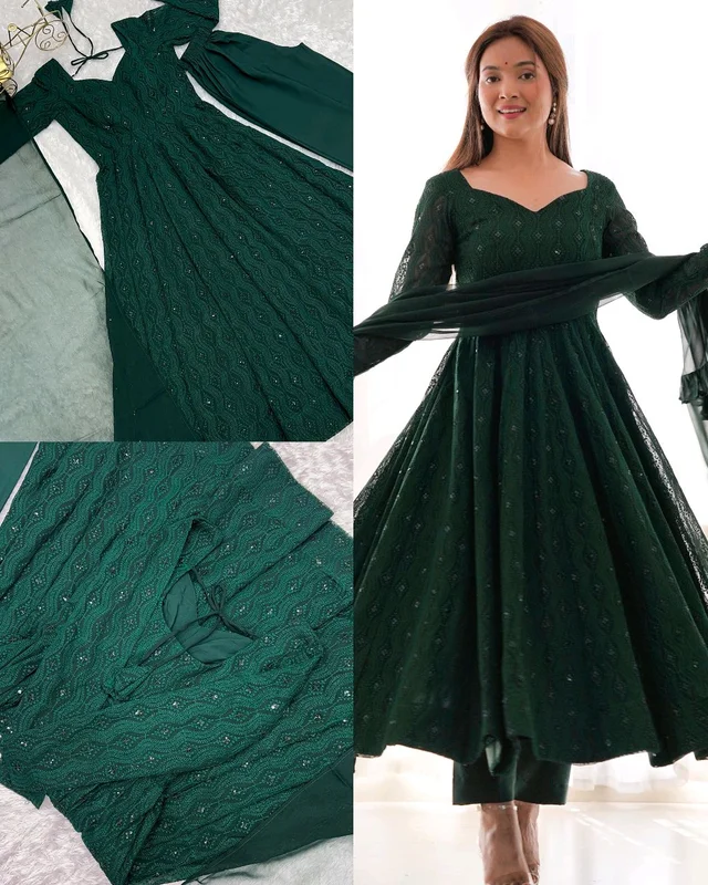 Trendy New Anarkali Arrives Fully Stitched Ready to Wear - 2XL