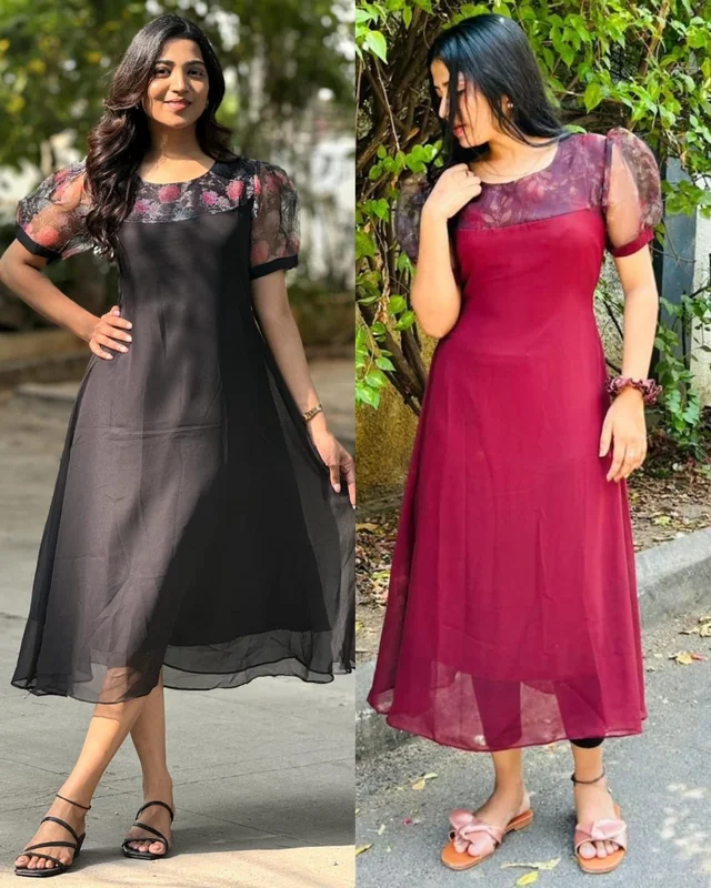 Summer Vibe Maxi A Beautiful Printed Dress - Maroon, L
