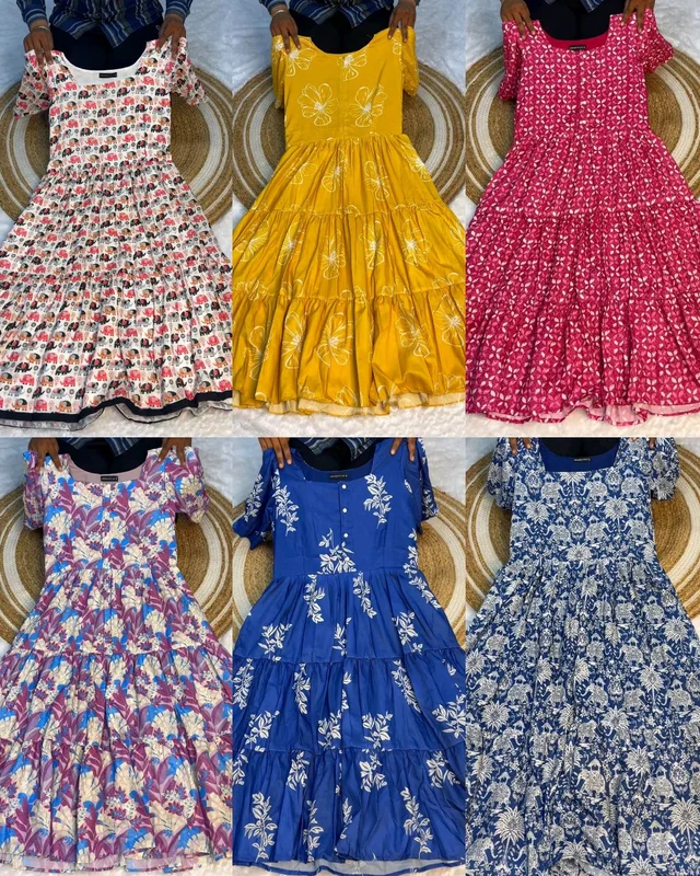 Introducing Beautiful prints of pure and rich Soft Cotton - Blue, L