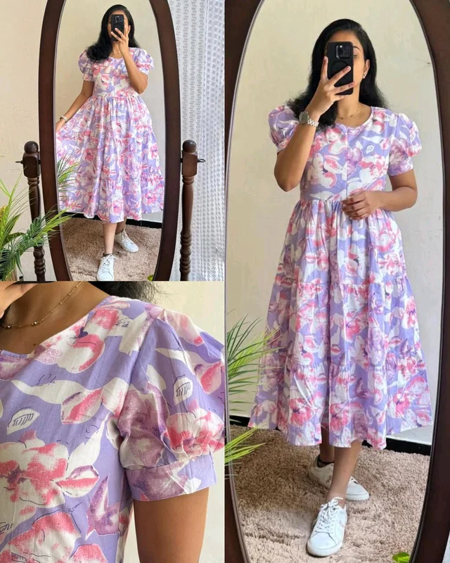 Introducing Beautiful prints of pure and rich Soft Cotton
- Mauve, L