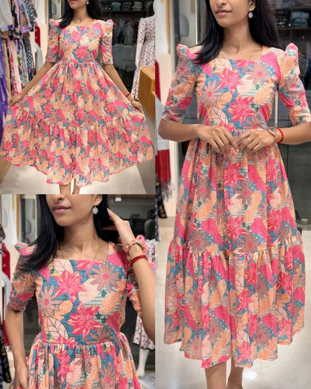 Introducing Beautiful prints of pure and rich Soft Cotton - Pink, XL