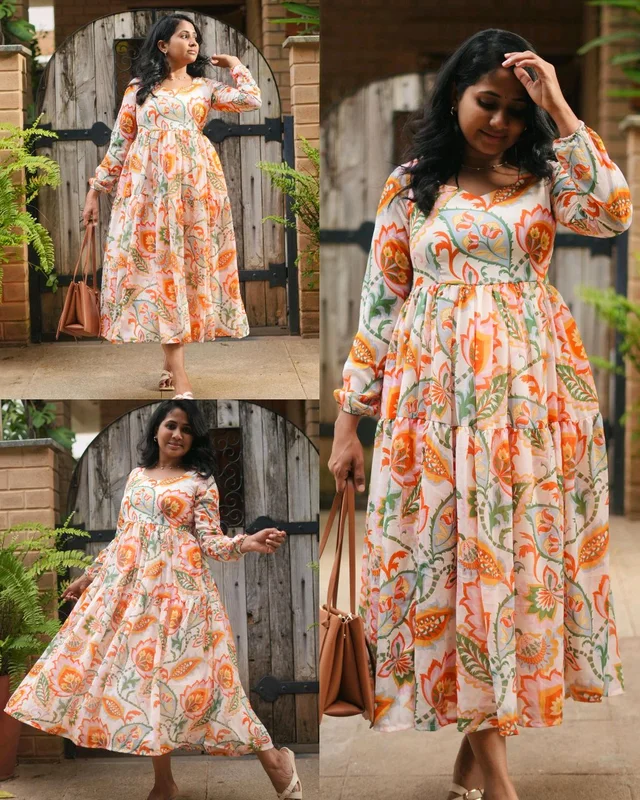 This Unique Style Georgette dress - M