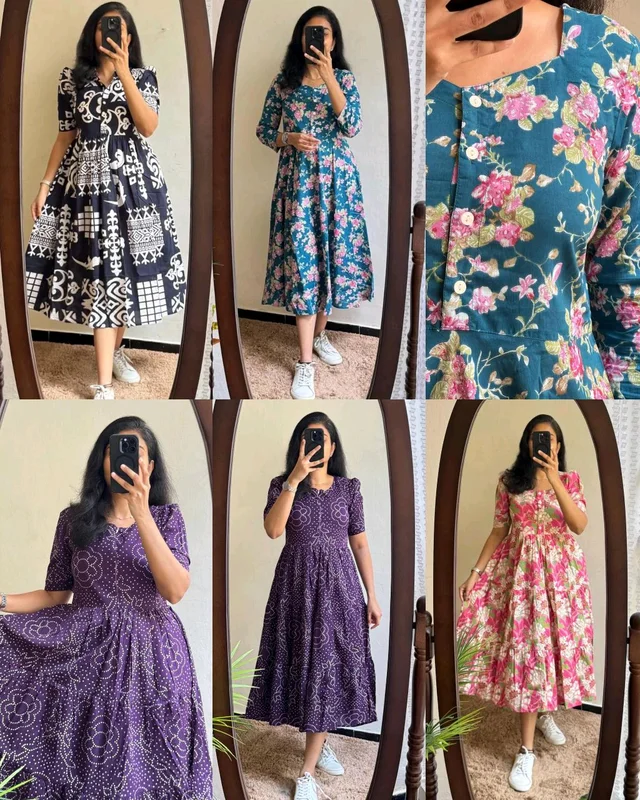Introducing Beautiful prints of pure and rich Soft Cotton - Pigment Indigo, L