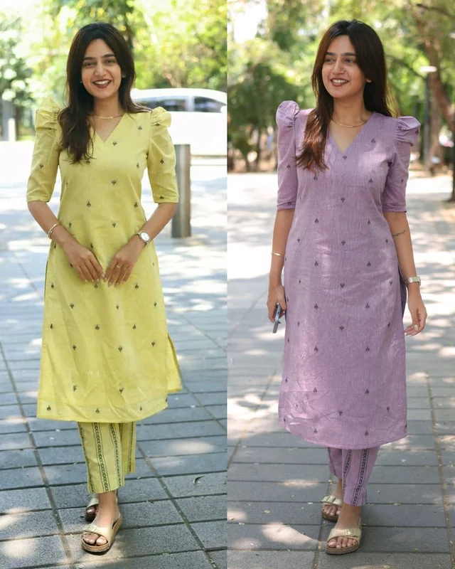 Trendy daily college & office wear Co-ord Set outfit relaxed & comfort fit - Lavender Purple, S