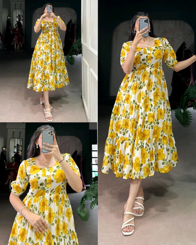 When rich Vichitra silk meets the magic of florals, you get more than just a dress 💐
- Yellow, 2XL