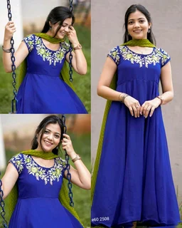 Elegance meets tradition in this Beautiful Georgette Anarkali!
- Red, S