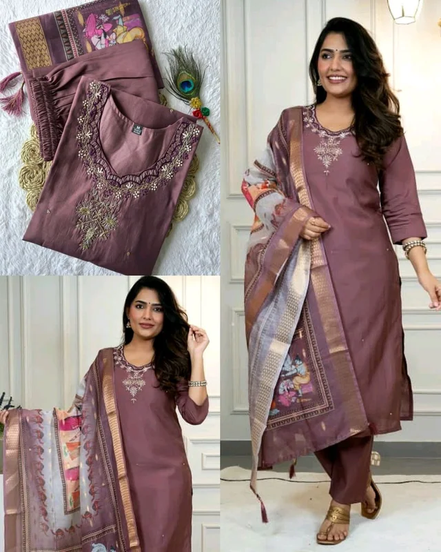 Launching New Designers Kurti Pent Dupatta Set
- XL