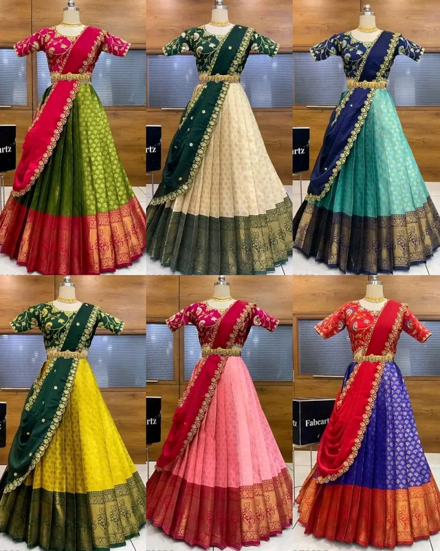 South Indian Style Half Saree
- Olive 1st, Free Size