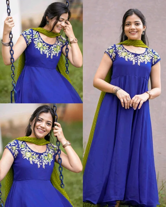 Elegance meets tradition in this Beautiful Georgette Anarkali!
- 2XL