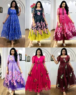 Blooming with beauty in this elegant floral print dress - Rum, S