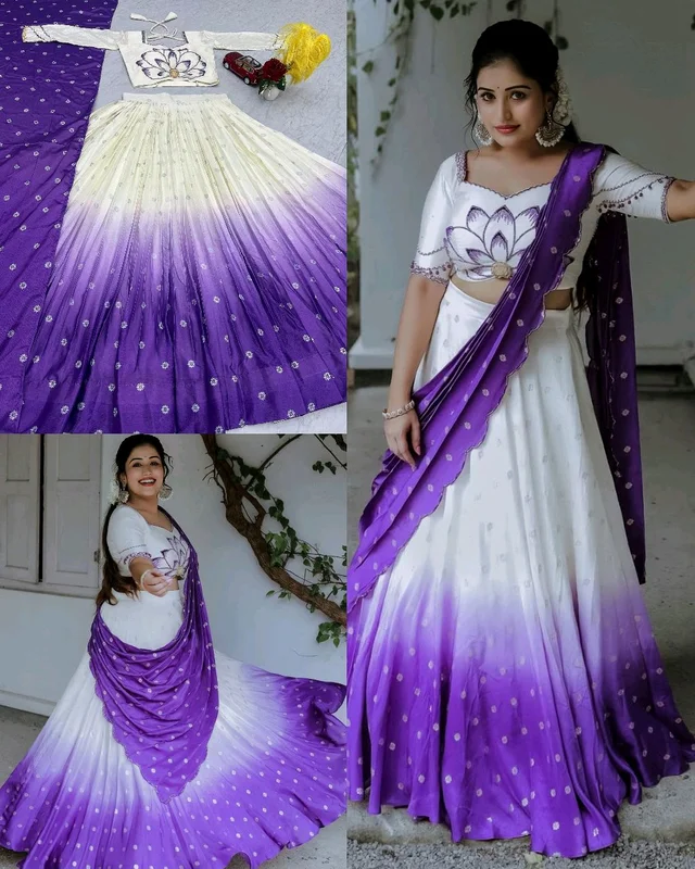 Trendy Launching Beautiful Lehenga - 2XL, Electric Violet