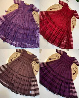 Launching beautiful flower-embroidery sequence work frocks to make your princess look even more cute and pretty
- Choco, S