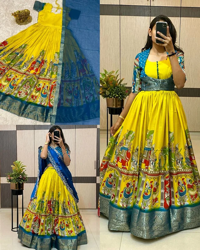 Trendy Gown with koti , Lehenga ( SEPERATE ORDER ) - Yellow Coat Model, 3XL