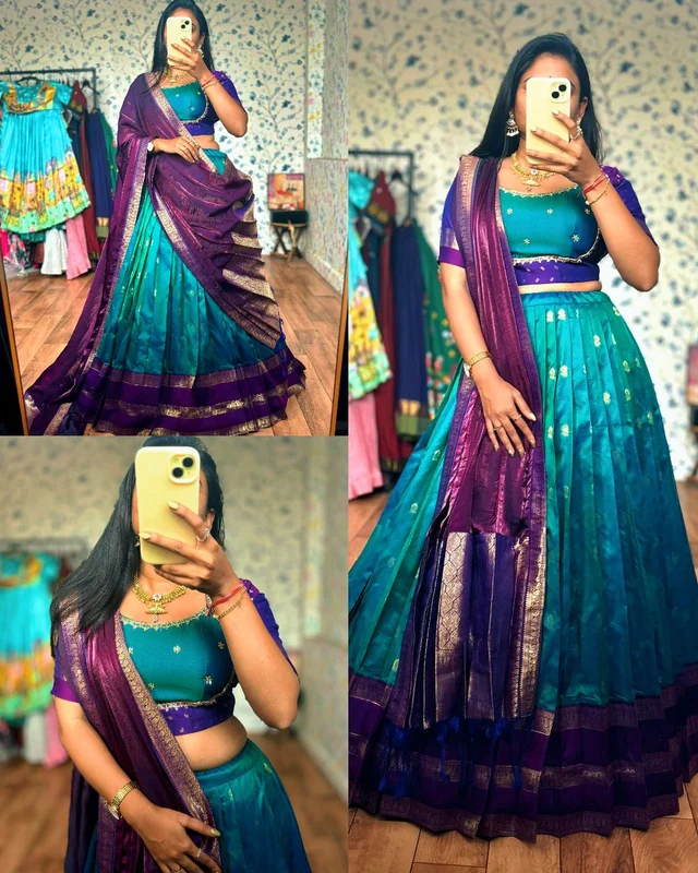 A perfect blend of rich tones that makes you look effortlessly elegant for festive and wedding occasions - L