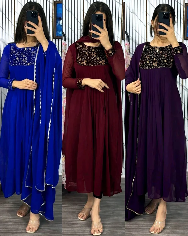 Elegance Look Beautiful Outfits - Purple, XL