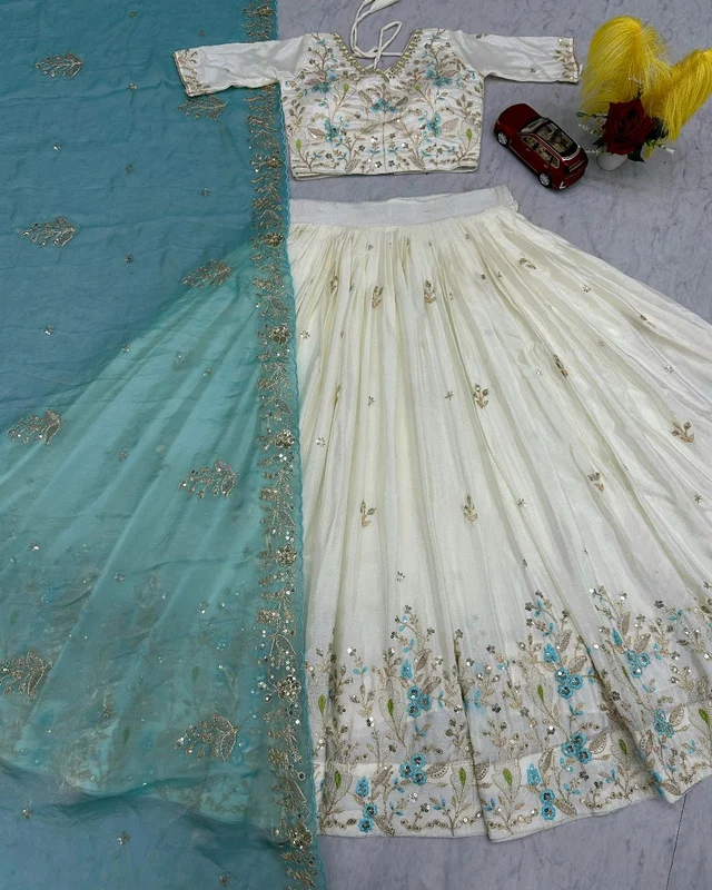 Trendy Launching Beautiful Lehenga
- M