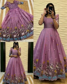 PONGAL SPECIAL GOWN COLLECTION - Yellow, XS