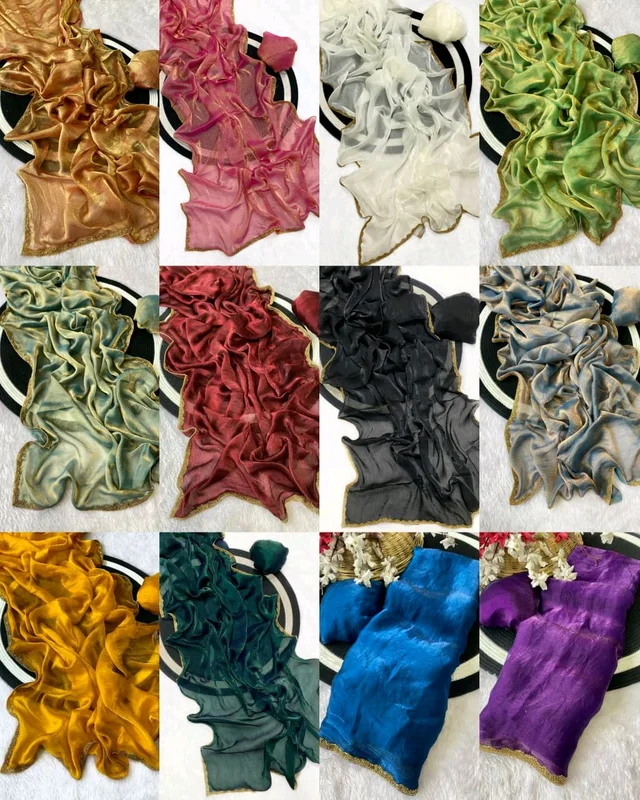 Rich fendy chiffon soft Fabric alpha with beads hand work rich border work
- Maroon