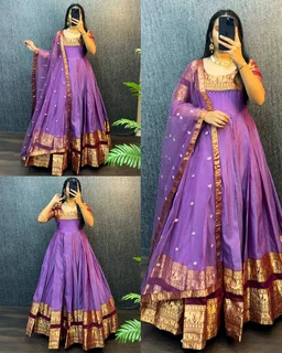 Upcoimng New Tradational Festivel Launch Gown With Dupatta
- M, Pompadour